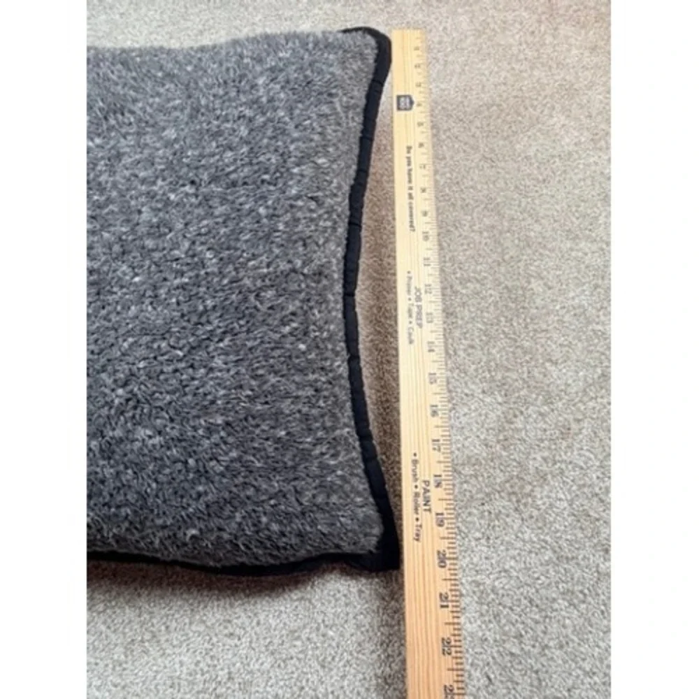 UGG Reversible Faux Shearling Sherpa Throw Pillow White Grey Black 20x20
